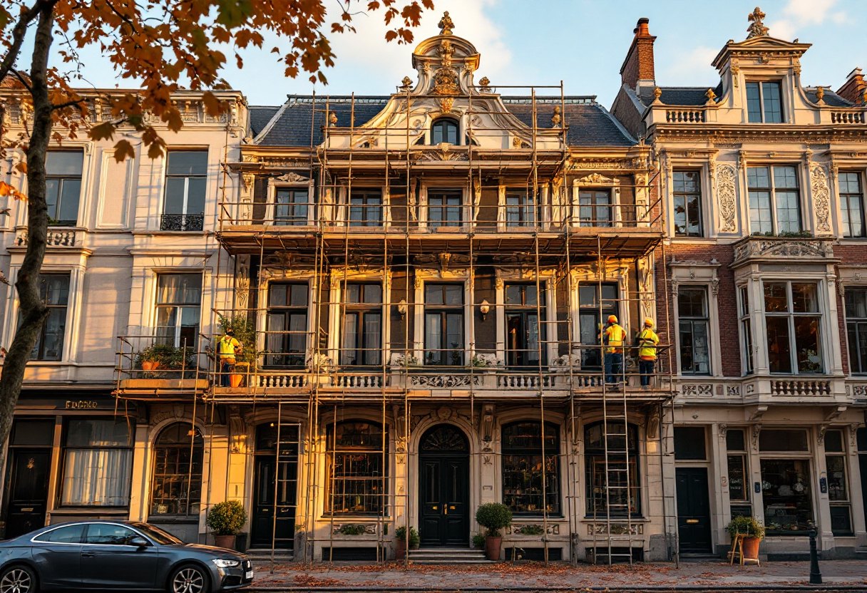 Transformation d'un bâtiment patrimonial à Etterbeek : permis, techniques et performance énergétique