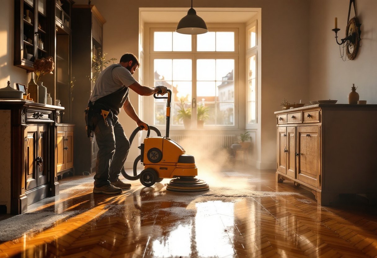 Rénovation de parquet ancien dans un appartement en copropriété à Etterbeek : guide expert 2025