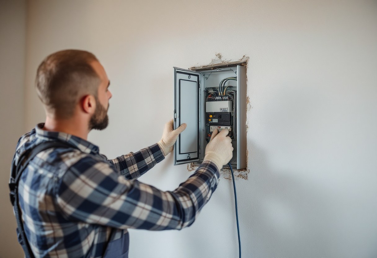 Installation électrique mise aux normes dans une maison belge