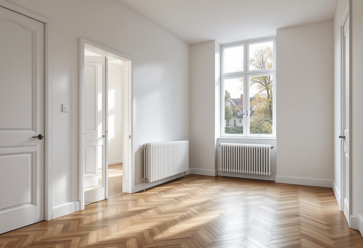 Intérieur rénové par une entreprise générale tous corps d'état en Belgique