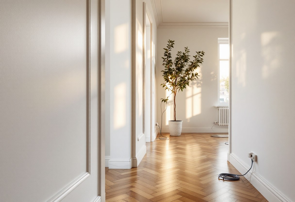 Rénovation du réseau électrique dans une maison belge rénovée
