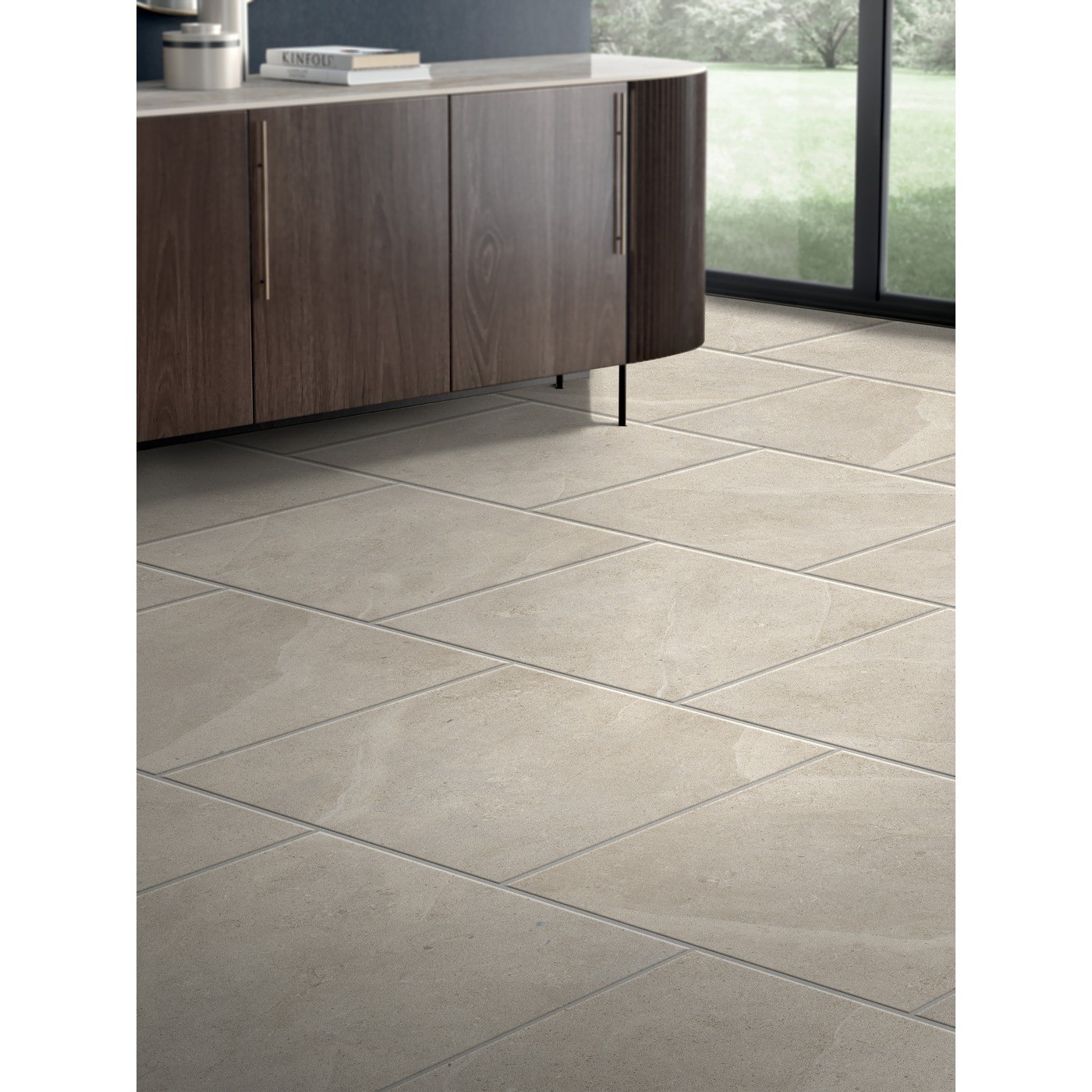Carrelage céramique Cleopatra 45x45 cm beige aspect pierre - 1,42 m²